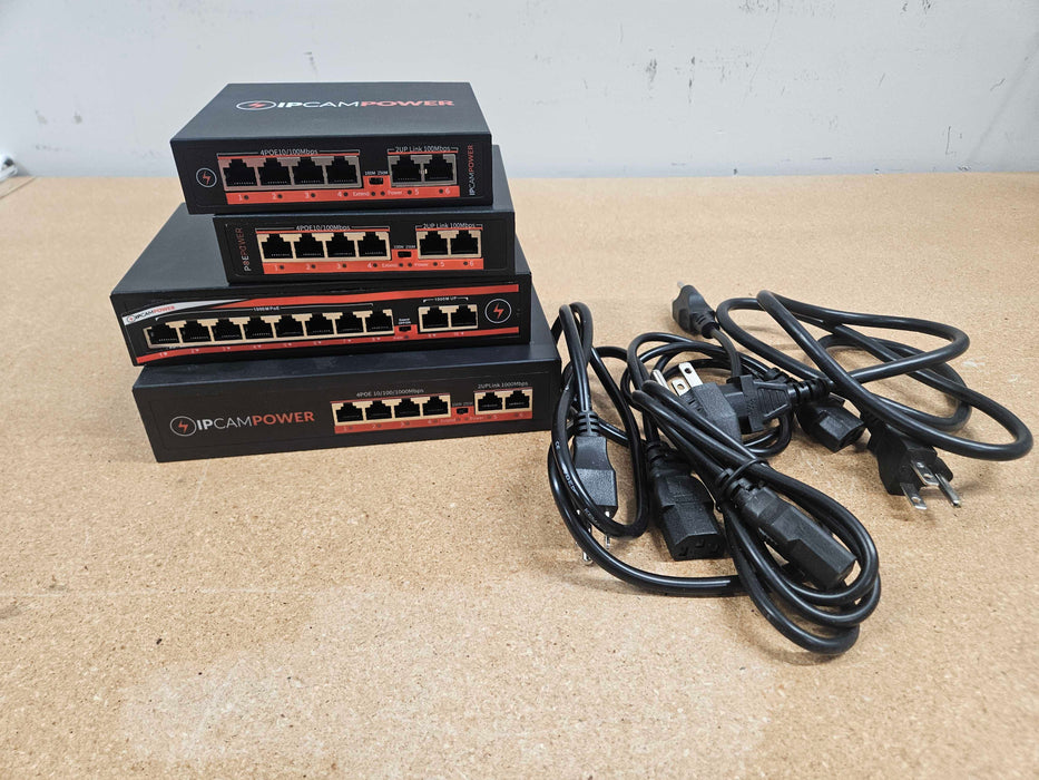 IPCamPower 4 & 8 Port POE Value Pack