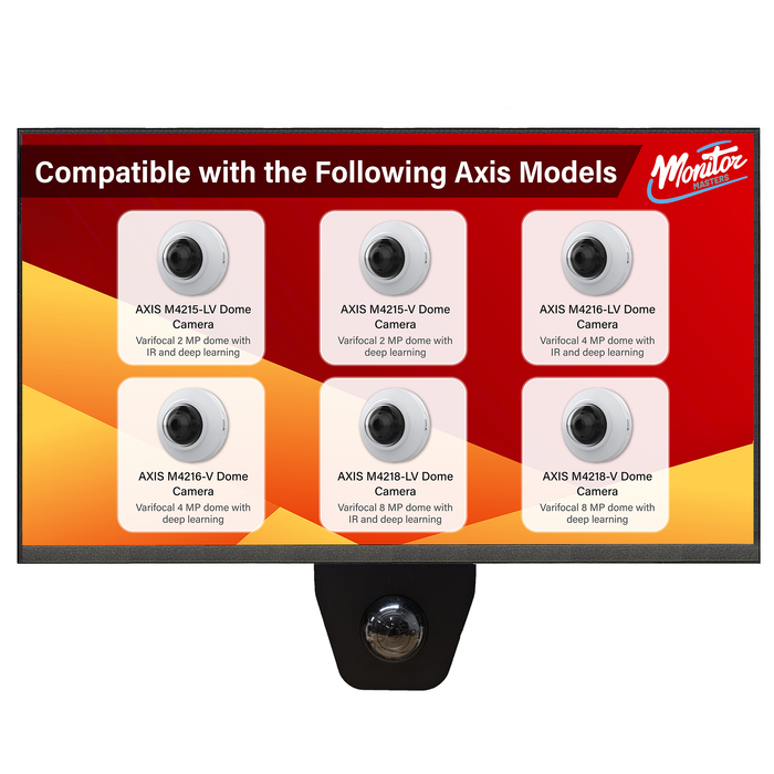27" POE Powered PVM Public View Monitor with AXIS M42 Series IP Camera Holder