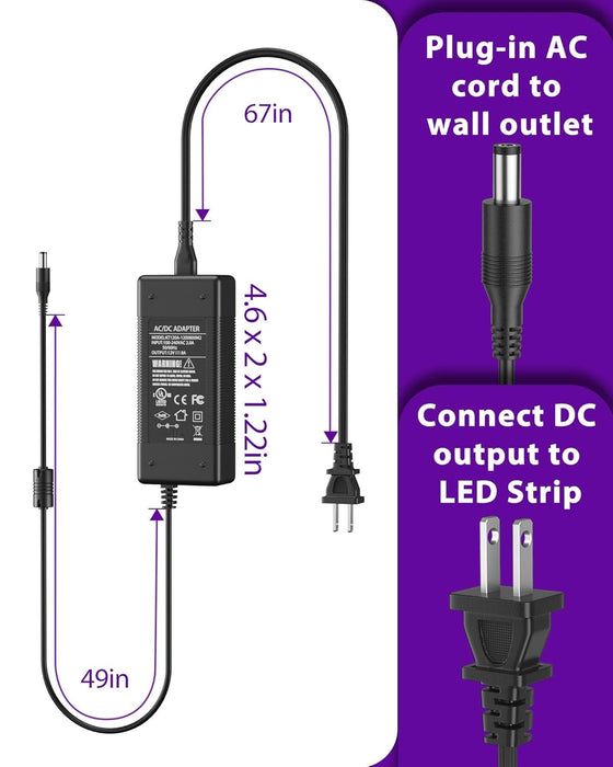 12V DC Power Supply for Monitor Master Monitors - 8 Amp (96 Watts) MM-12V-8AMP