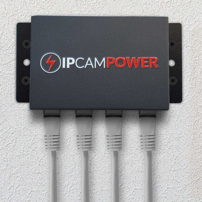 POE Powered 3 Port Switch & Network Cat5 Cat6 Midspan Cable Range Extender Pass Through Repeater for IP Cameras - Run Cables up to 1148