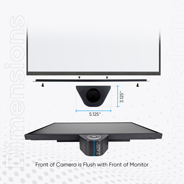 22" 1080p PVM POE Powered Public View Monitor With Ubiquiti Unifi G5 Turret Ultra Camera Holder