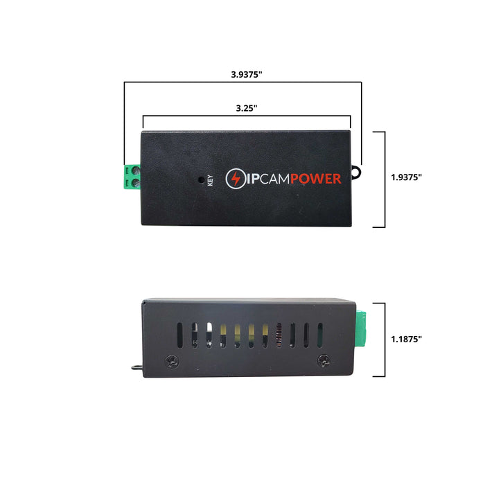 POE to 12V DC Converter with Wireless Receiver (Requires Our Compatible Wireless Toggle Switch)