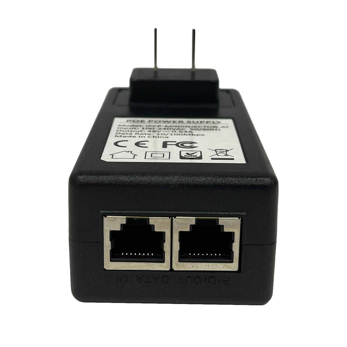 (100 Lot) IPCamPower Mini POE Injector Wall Wart Plug |Full 30 watts | Designed for IP Cameras IPCP-MINIINJECTOR-AT