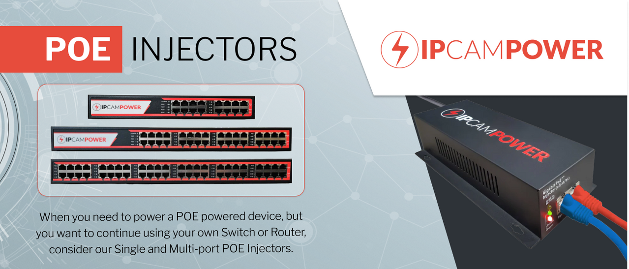 POE Injectors — IPCamPower
