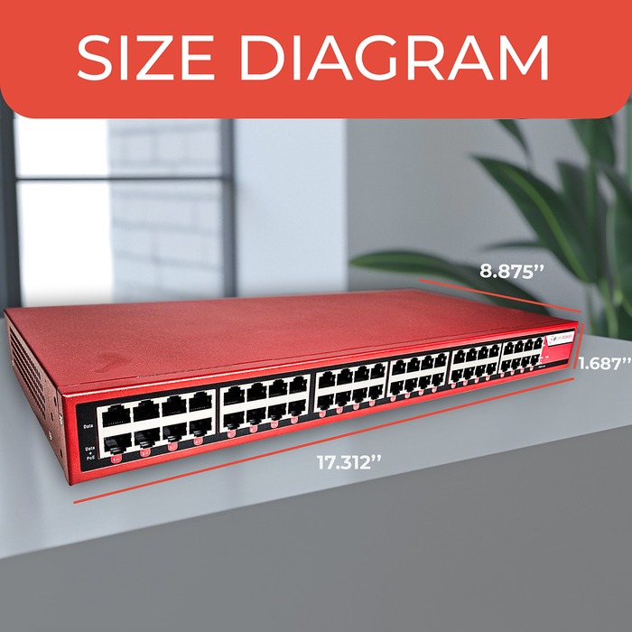 IPCamPower 24 Port 802.3bt POE++ Extreme Power POE Injector Hub, 90 Watts on Each Port, 900 Total Watts Budget, Up to 10G 10/100/1000/10000 Speeds Each Port