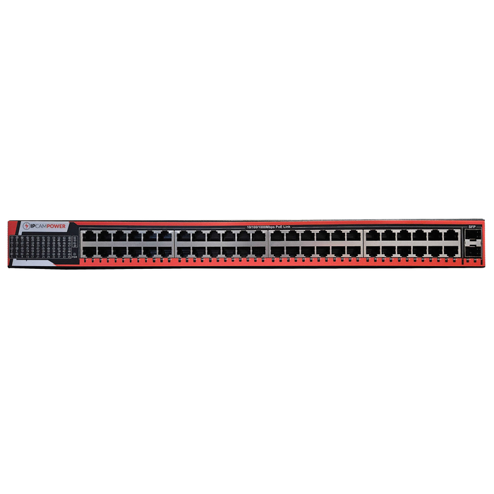 48 Port Gigabit Unmanaged POE Switch, 30W POE+ (802.3at) per Port, 400W Max Budget, 48 Gigabit Ethernet POE Ports & 2 Gigabit SFP Fiber Uplink Ports, 3 Year Warranty