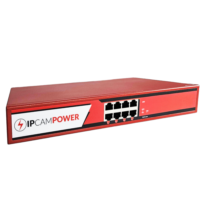 IPCamPower 4 Port 802.3bt POE++ Extreme Power POE Injector Hub, 95 Watts on Each Port, 380 Total Watts Budget, Up to 10G 10/100/1000/10000 Speeds Each Port