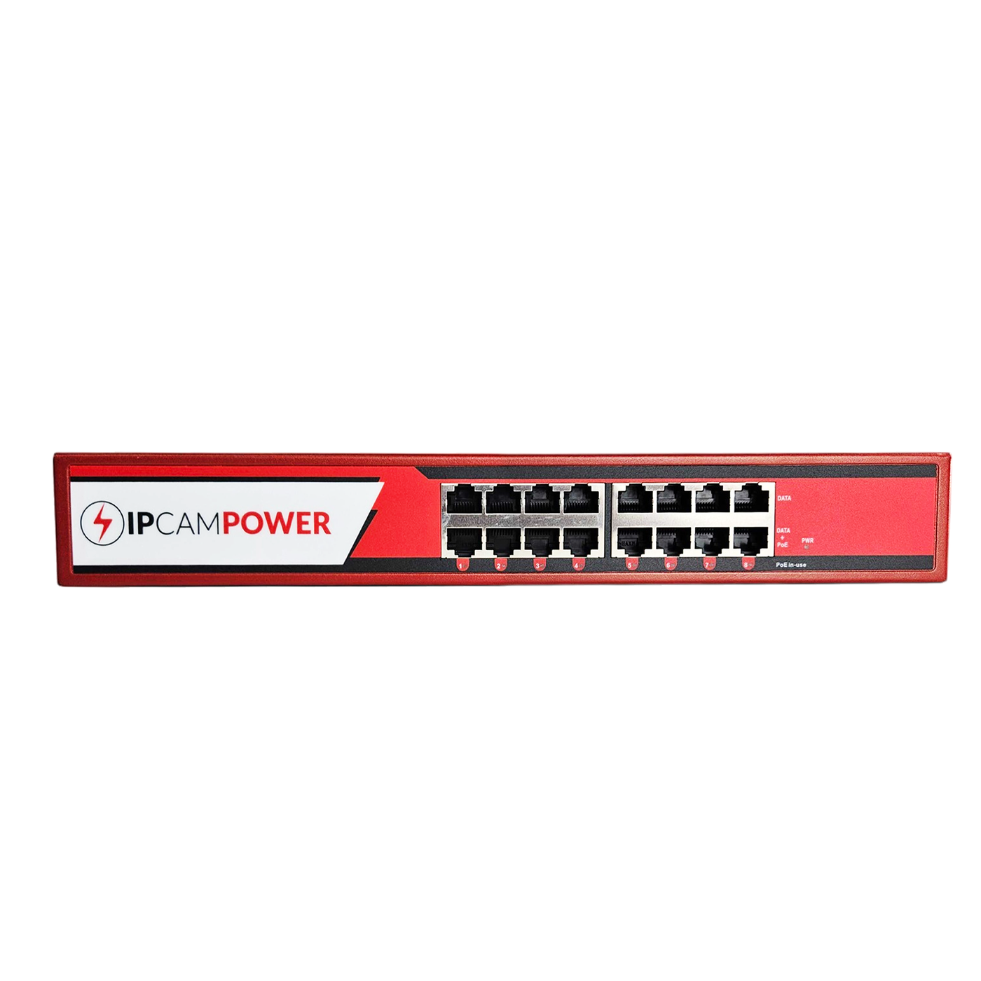 IPCamPower 8 Port 802.3bt POE++ Extreme Power POE Injector Hub, 90 Wat