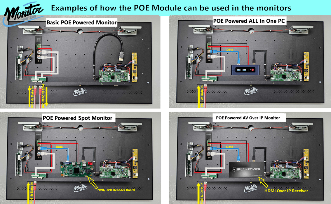 Monitor Masters MM-PS90-BT1 POE Module - Used for Making POE Monitors