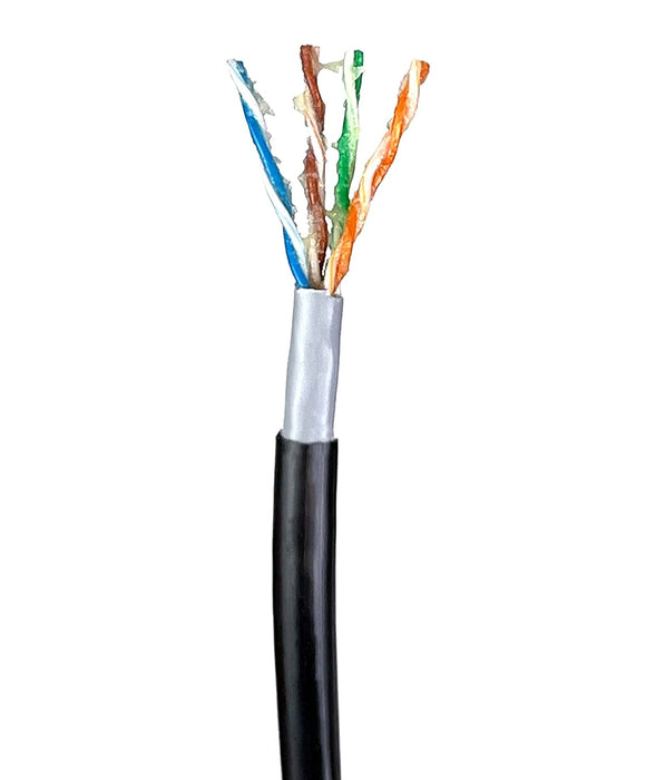IPCamPower CAT5e Cable 1000' Gel Filled Direct Burial Double Jacketed Weatherproof Waterproof UV Rated Solid Copper, Easy Pull Box